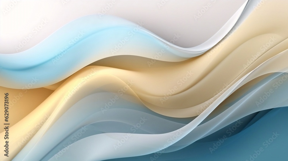 Poster generative ai : modern abstract light sky blue and sand background vector. elegant circle shape desi