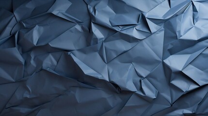 Generative AI : Navy Blue and White crumpled paper background, texture old for web design screensavers. Template for various purposes or creating packaging.