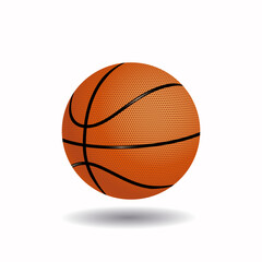 Fototapeta premium Basketball vector isolated on white background.