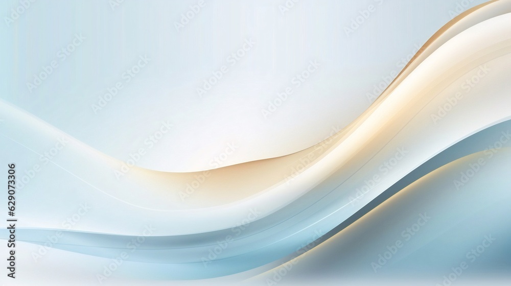 Poster generative ai : modern abstract light sky blue and sand background vector. elegant circle shape desi