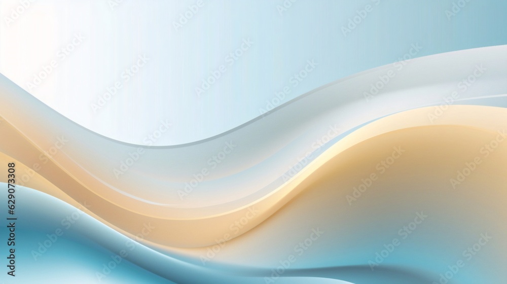 Poster generative ai : modern abstract light sky blue and sand background vector. elegant circle shape desi
