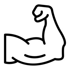 muscle line icon