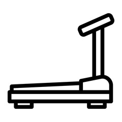 treadmill line icon