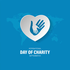 International Day Of Charity September 05 Background Vector illustration 