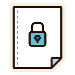 secure document sticker