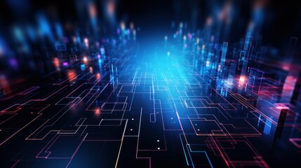 Fototapeta premium Technology Abstract Background