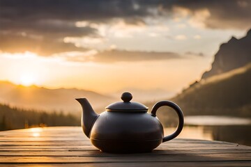 teapot and cup