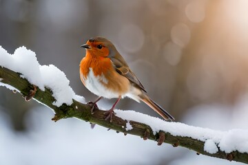 robin on a branch