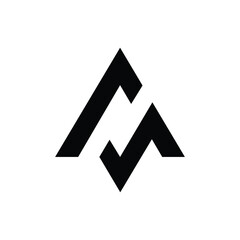 Letter az or za modern minimalist geometric luxury brand logo
 - obrazy, fototapety, plakaty