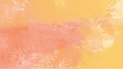 Abstract orange watercolor background.Hand painted watercolor. vector
