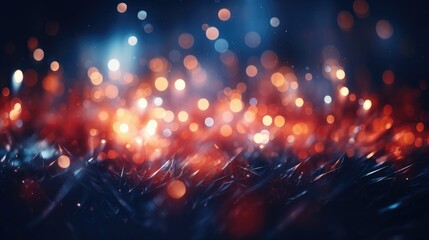 Fototapeta premium Light reflections creating an abstract bokeh effect. Generative AI