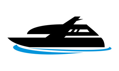 yacht ship vector logo icon