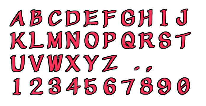 POP用文字d1
