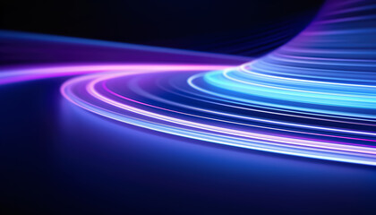 Neon Waves Background - 629086794