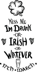 Digital png illustration of i am drunk or irish or whatever text on transparent background