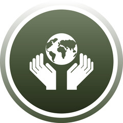 Digital png illustration of globe and hands on transparent background