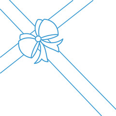 Digital png illustration of present with ribbon on transparent background