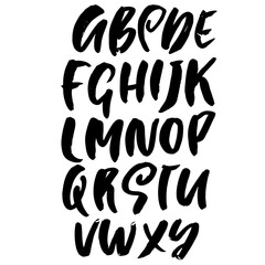 Hand Drawn Dry Brush Font