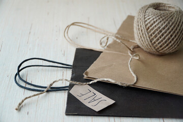 Reusable Eco-Friendly Bags and Gift Wrapping Tag. A sustainable choice for wrapping presents and reducing waste.