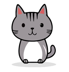 Obraz premium cute cat cartoon vector 