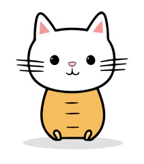 cute cat cartoon vector 