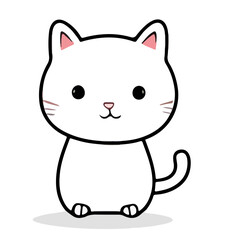 cute cat cartoon vector 