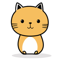 cute cat cartoon vector 