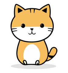 cute cat cartoon vector 