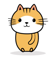 cute cat cartoon vector 