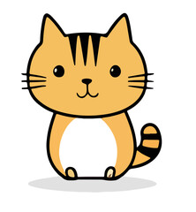 cute cat cartoon vector 