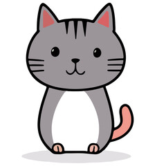 cute cat cartoon vector 