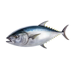 Fototapeta premium A fish that is on a white background. Isolated on white. Transparent PNG. Generative AI