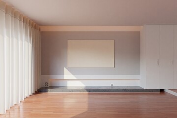 3d render, light blue podium for displaying products.