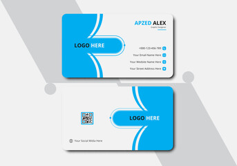 Personal visiting card, Modern business card design, Creative business card design, Modern presentation card design, Professional visiting card design, Vector illustration.