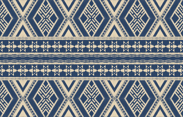 Ethnic abstract ikat art. Aztec ornament print. geometric ethnic pattern seamless  color oriental.  Design for background ,curtain, carpet, wallpaper, clothing, wrapping, Batik, vector illustration.