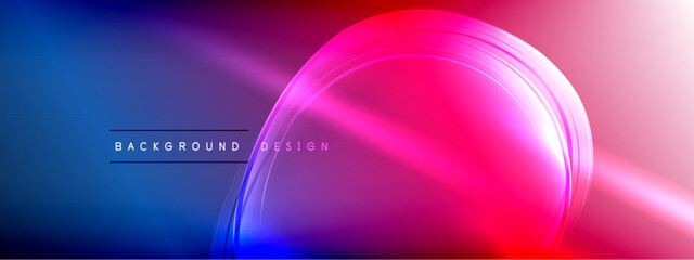 Vector abstract background - liquid transparent bubble shapes on fluid gradient with shadows and light effects