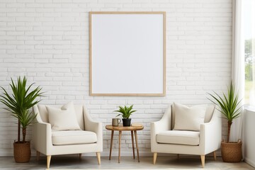 Ultra Realistic Farmhouse Style Living Room Interior Created with Generative AI