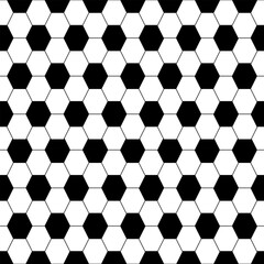 Football pattern background consists of white and black colors.