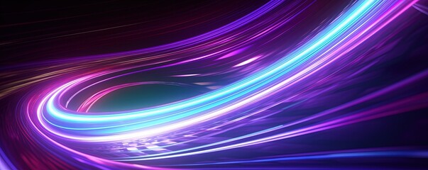 abstract futuristic background with pink blue glowing neon moving high speed wave lines and bokeh lights. Data transfer concept Fantastic wallpaper