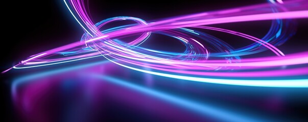 abstract futuristic background with pink blue glowing neon moving high speed wave lines and bokeh lights. Data transfer concept Fantastic wallpaper