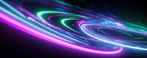 abstract futuristic background with pink blue glowing neon moving high speed wave lines and bokeh lights. Data transfer concept Fantastic wallpaper