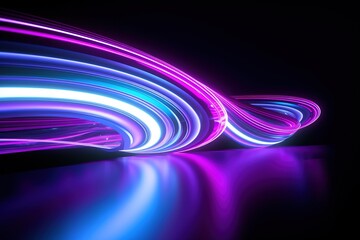 abstract futuristic background with pink blue glowing neon moving high speed wave lines and bokeh lights. Data transfer concept Fantastic wallpaper