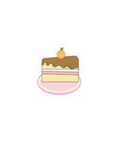 birthday cake illustration