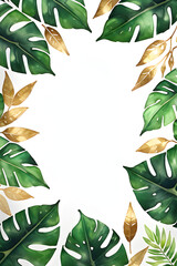 laurel wreath with leaves border frame