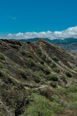 Fototapeta na wymiar Diamond Head Crater Trail. Honolulu, Oahu, Hawaii