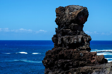 rock structure in the sea