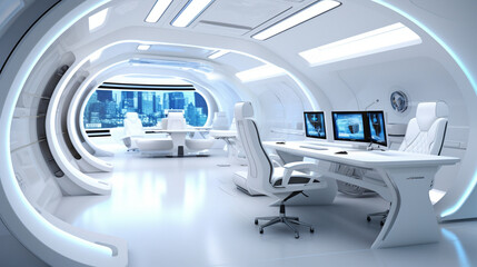 近未来的なオフィス