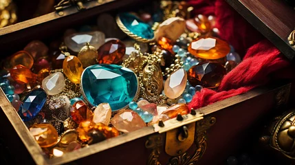 Rolgordijnen 宝箱に入った宝石 © Hitomi