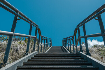 Diamond Head Crater Trail. Honolulu, Oahu, Hawaii