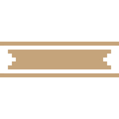 Pixel art blank label paper tag 13